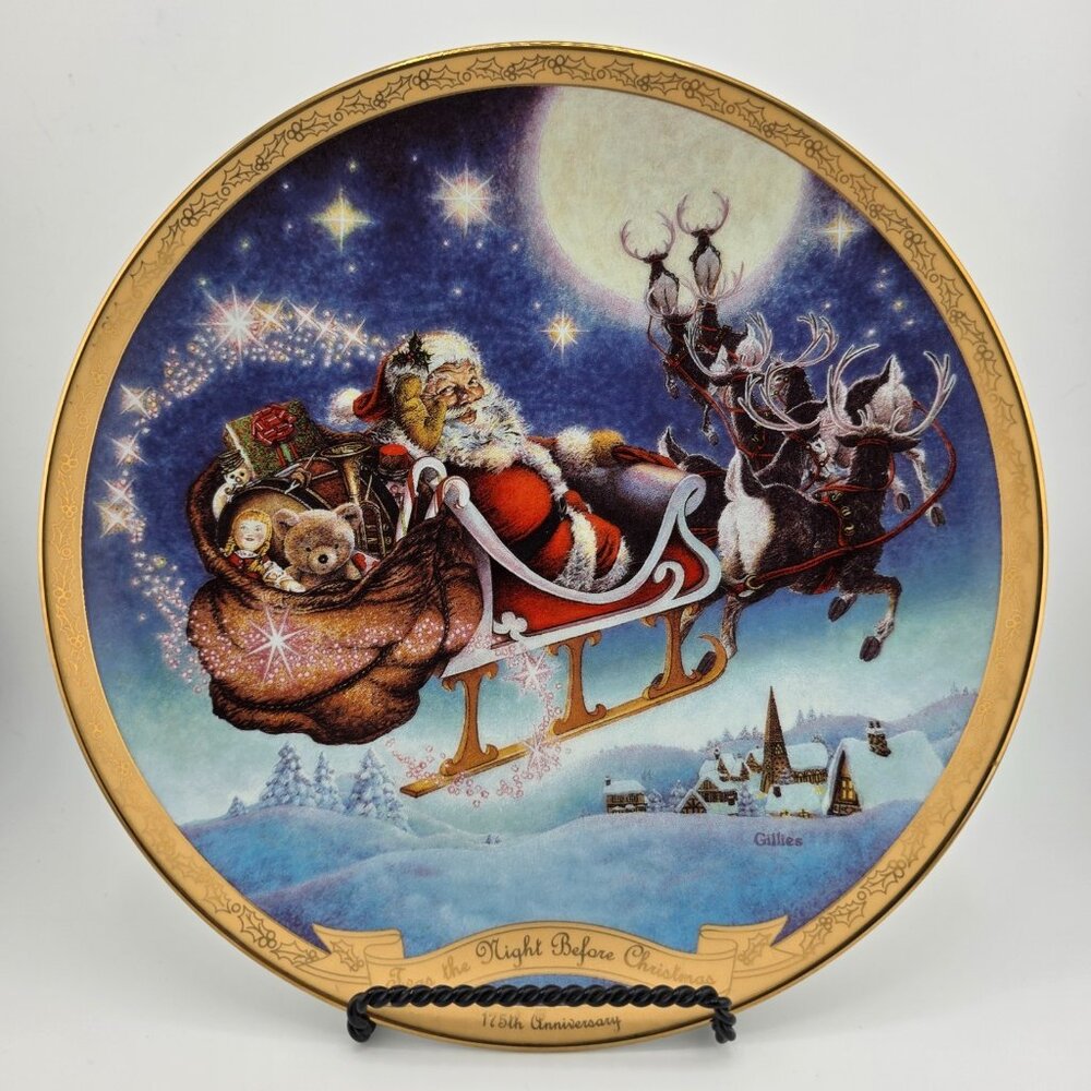 Vintage Bradford Exchangeโ Hopes o St. Nicholas Chuck Gillies Collector Plate